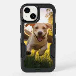 Happy Labrador Puppy Running  OtterBox iPhone 14 Case