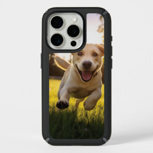 Happy Labrador Puppy Running iPhone 15 Pro Case