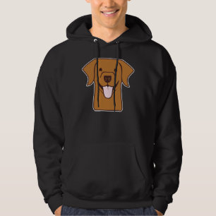 Happy Labrador Red Fox Lab Lab Mom Lab Reddish Bro Hoodie