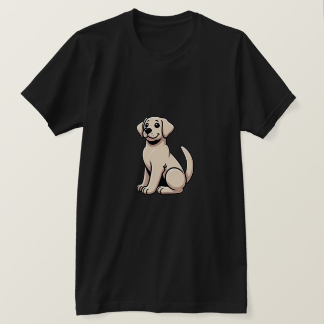 Happy Labrador Retriever T-Shirt (Design Front)