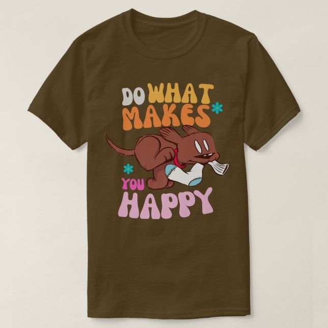 Happy Labrador Retro Hippie 60s VIBES Men's Women' T-Shirt (Design Front)