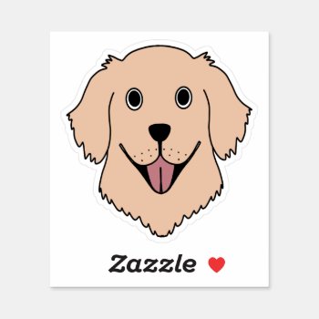 Happy Labrador  Sticker by FriendlyPets at Zazzle