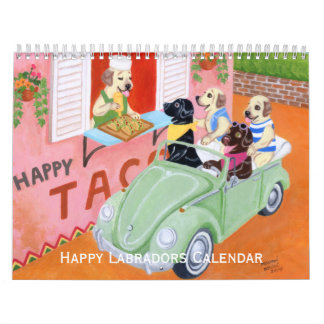 Happy Labradors Calendar 2018 C