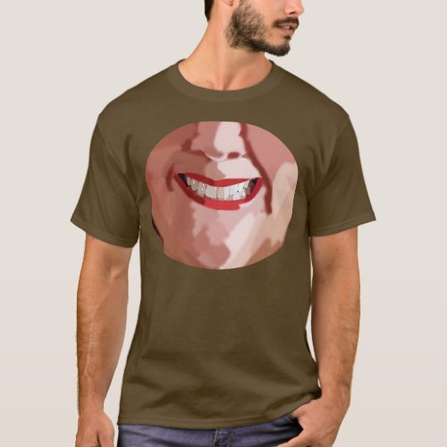 Happy Lady Face T_Shirt
