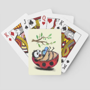 Happy Ladybug Funny Playing Cards