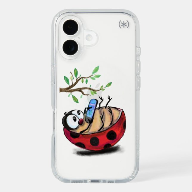 Happy Ladybug iPhone Case (Front)