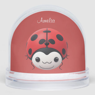 🐞 Happy Ladybug Nursery Decor For Baby Girl Room Snow Globe