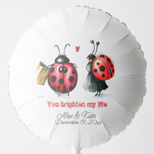 Happy Ladybug Valentines  Balloon