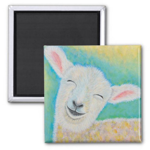 Happy Lamb Magnet
