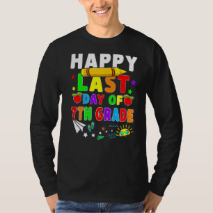Happy Last Day Of 7th Grade Teacher Students Costu T-Shirt