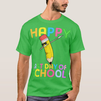 Happy Last Day Of School Dabbing Pencil T-Shirt
