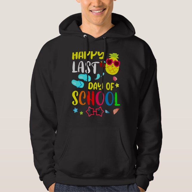 Happy Last Day Of School For Student Cute Pineappl Hoodie (Front)