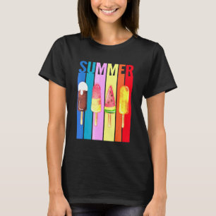 Happy Last Day Of School Hello Summer Ice Cream T-Shirt