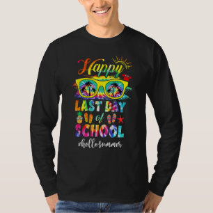 Happy Last Day Of School Hello Summer Teacher Stud T-Shirt