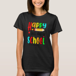 Happy Last Day Of School Hello Summer Teacher Summ T-Shirt