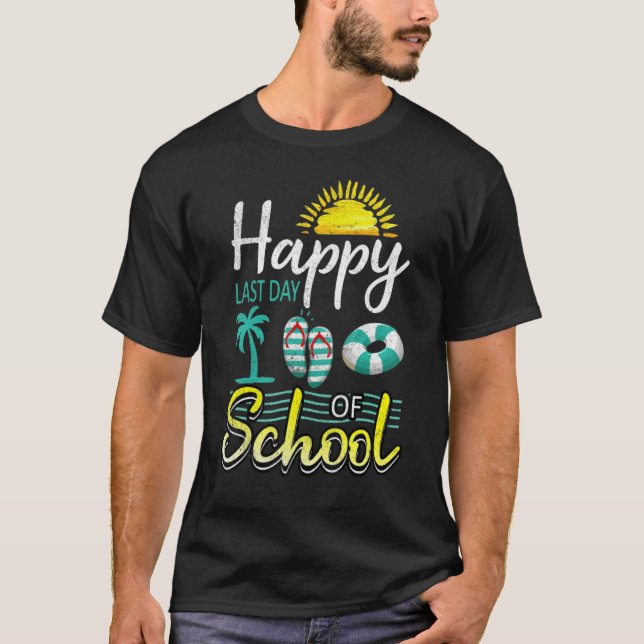 Happy Last Day Of School Holiday Summer Family Vac T-Shirt (Front)