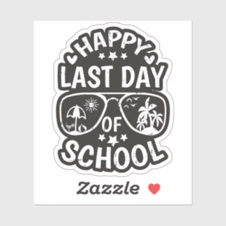 Happy Last Day Of School Kids Boys Girls T-Shirt Sticker