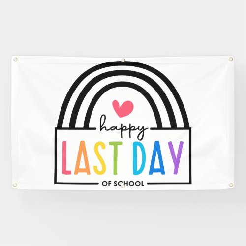 Happy Last Day of School Outdoor Banner Classroom