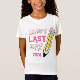Happy Last Day of School Pink Autograph T-Shirt