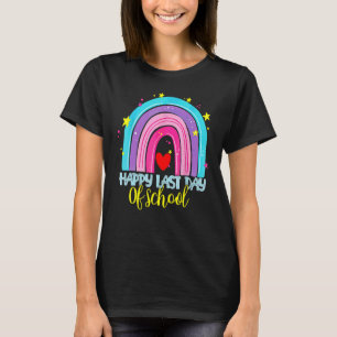 Happy Last Day Of School Rainbow Teacher Student G T-Shirt
