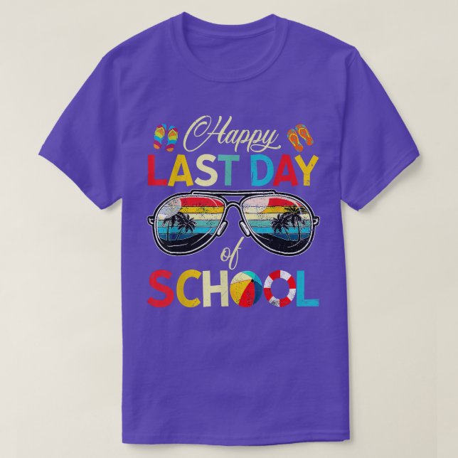 Happy Last Day Of School Shirt Hello Summer Teache (Design Front)