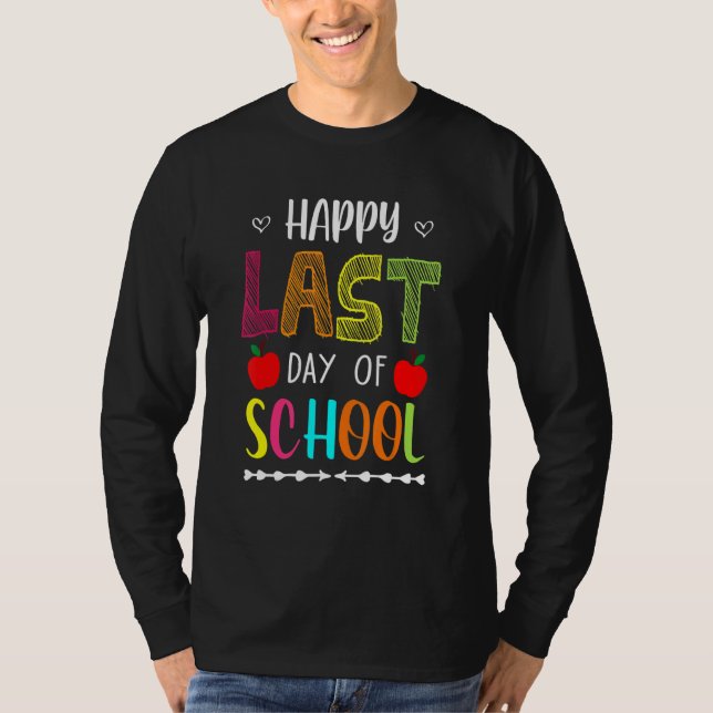 Happy Last Day Of School Summer Break Teacher Frid T-Shirt (Front)