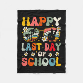 Happy Last Day Of School Summer Teacher Boys Girls Fleece Blanket