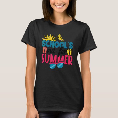 Happy Last Day Of School Sunglasses Summer Vacatio T_Shirt