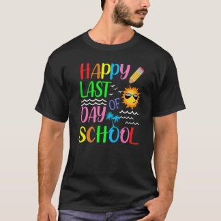 Happy Last Day Of School Teacher Student Boys Kids T-Shirt