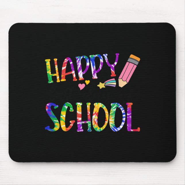 Happy Last Day Of School Tie Dye Graduation Teache Mouse Pad (Front)