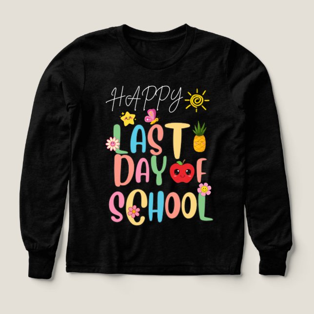 Happy Last Day of School Tri-Blend Shirts (Design Front)