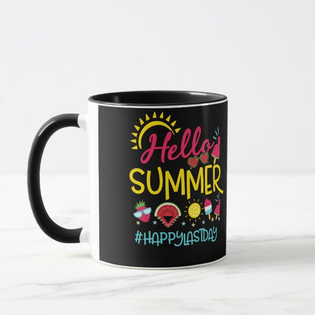 Happy Last Day School Teacher Student Graduation Mug (Left)