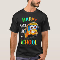 Happy Last Of Day School Bus Driver Teacher Studen