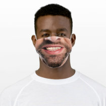 Happy Laughing Big Man Face Mask - Add Your Photo