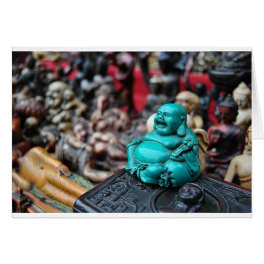 Happy/ laughing buddha! cards (Front Horizontal)
