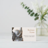 Happy Laughing Buddha New Age Business Card (Standing Front)
