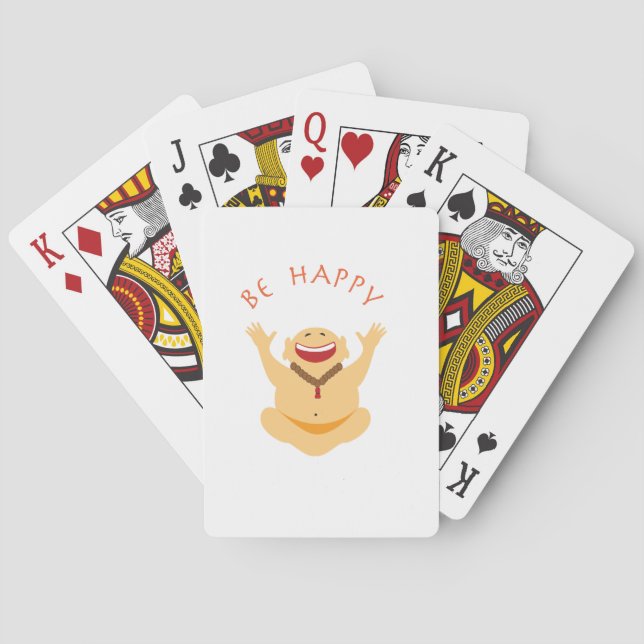 Happy Laughing Buddha Poker Cards (Back)