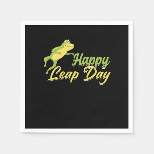 Happy Leap Day Leap Year February 29 Birthday Gift Napkins
