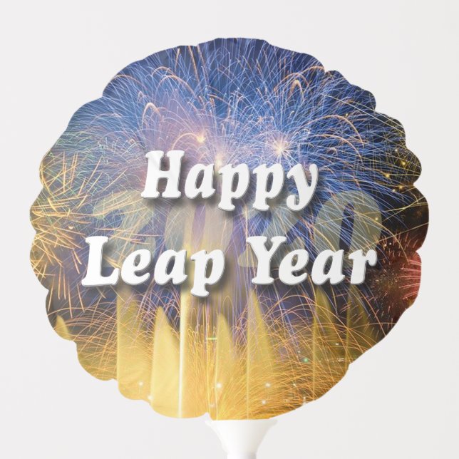 Happy Leap Year 2020 Balloon (Front)