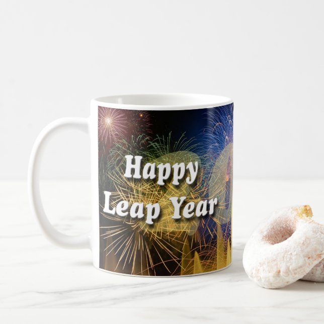 Happy Leap Year 2020 Coffee Mug (With Donut)