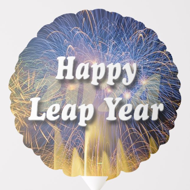 Happy Leap Year 2024 Balloon (Front)