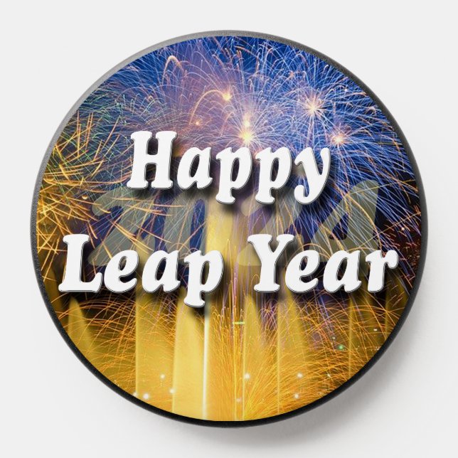 Happy Leap Year 2024 PopSocket (Popsocket)