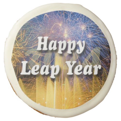 Happy Leap Year 2024 Sugar Cookie