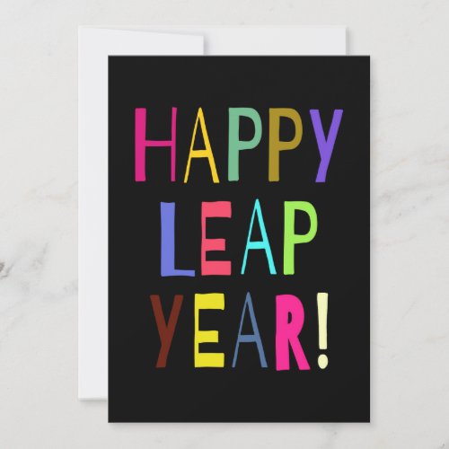Happy Leap Year  You Customize the Text