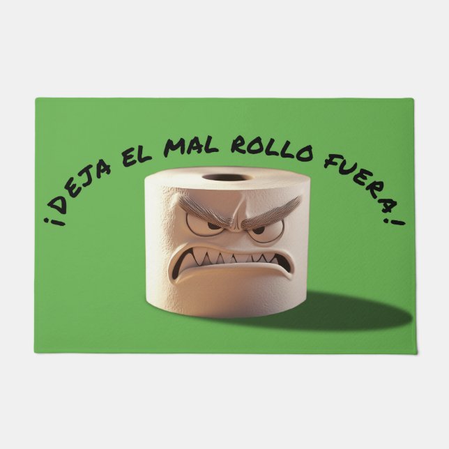 Happy. Leave the bad shit out! Doormat (Front)