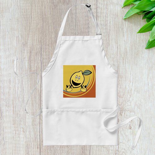 Happy Lemon Face Adult Apron