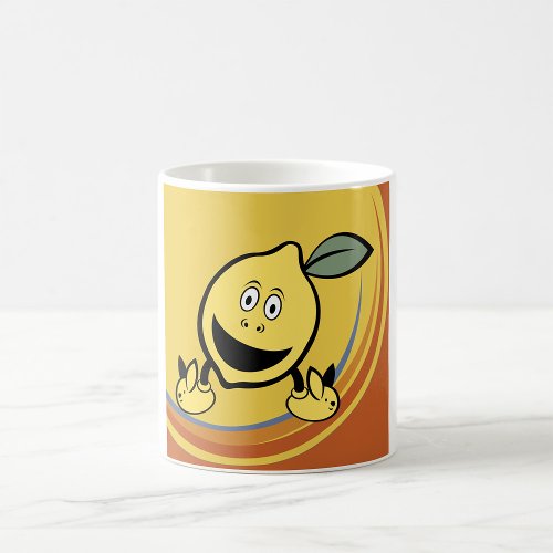 Happy Lemon Face Coffee Mug