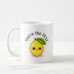 Happy Lemon You&#39;re The Zest Personalized Coffee Mug at Zazzle