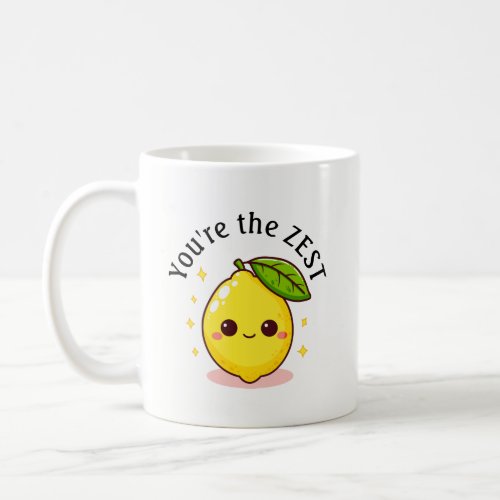 Happy Lemon Youre The Zest Personalized Coffee Mug