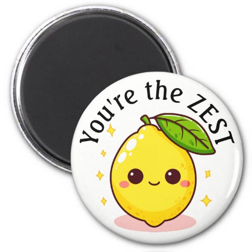 Happy Lemon Youre The Zest Personalized Magnet